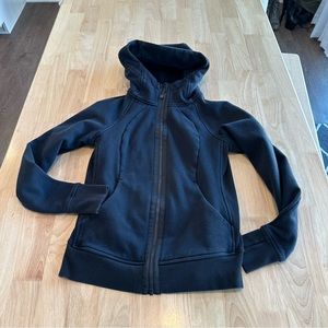 Lululemon Full Zip Black Scuba